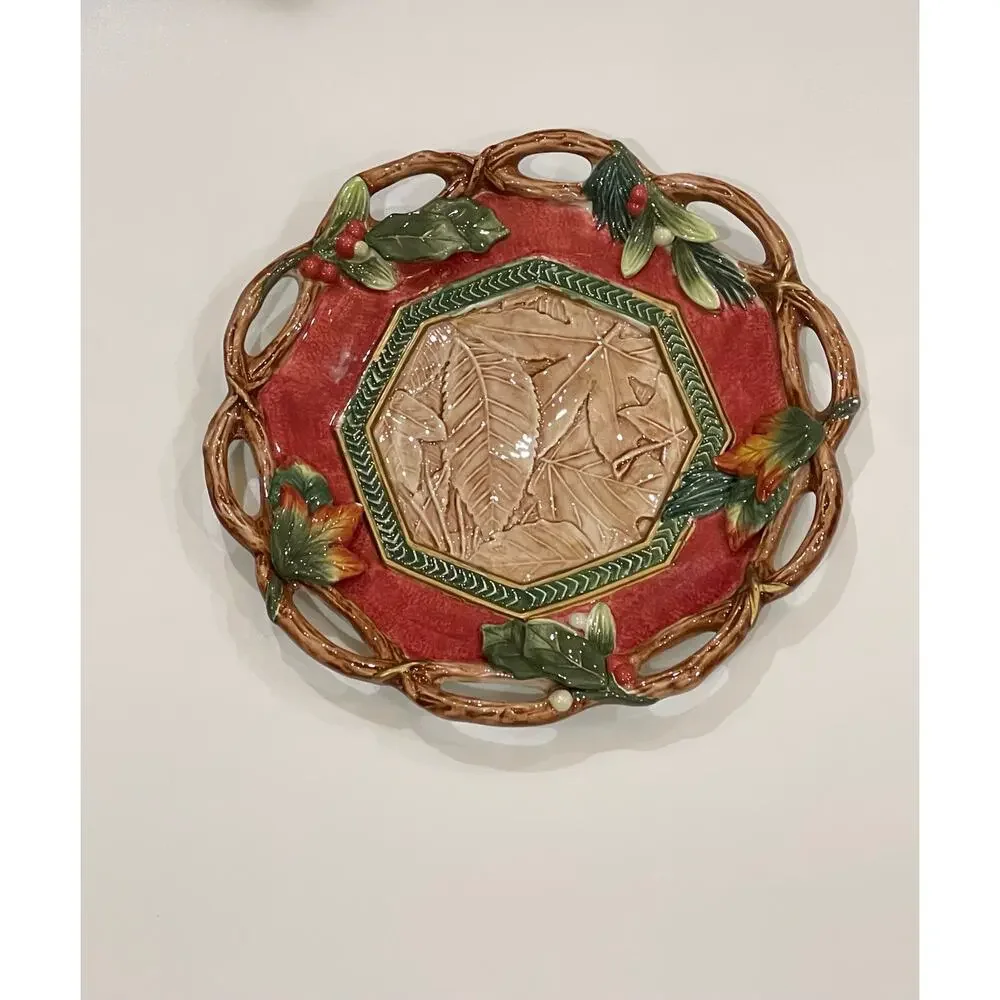 FITZ And FLOYD Plate CHRISTMAS Lodge Classic Design 11